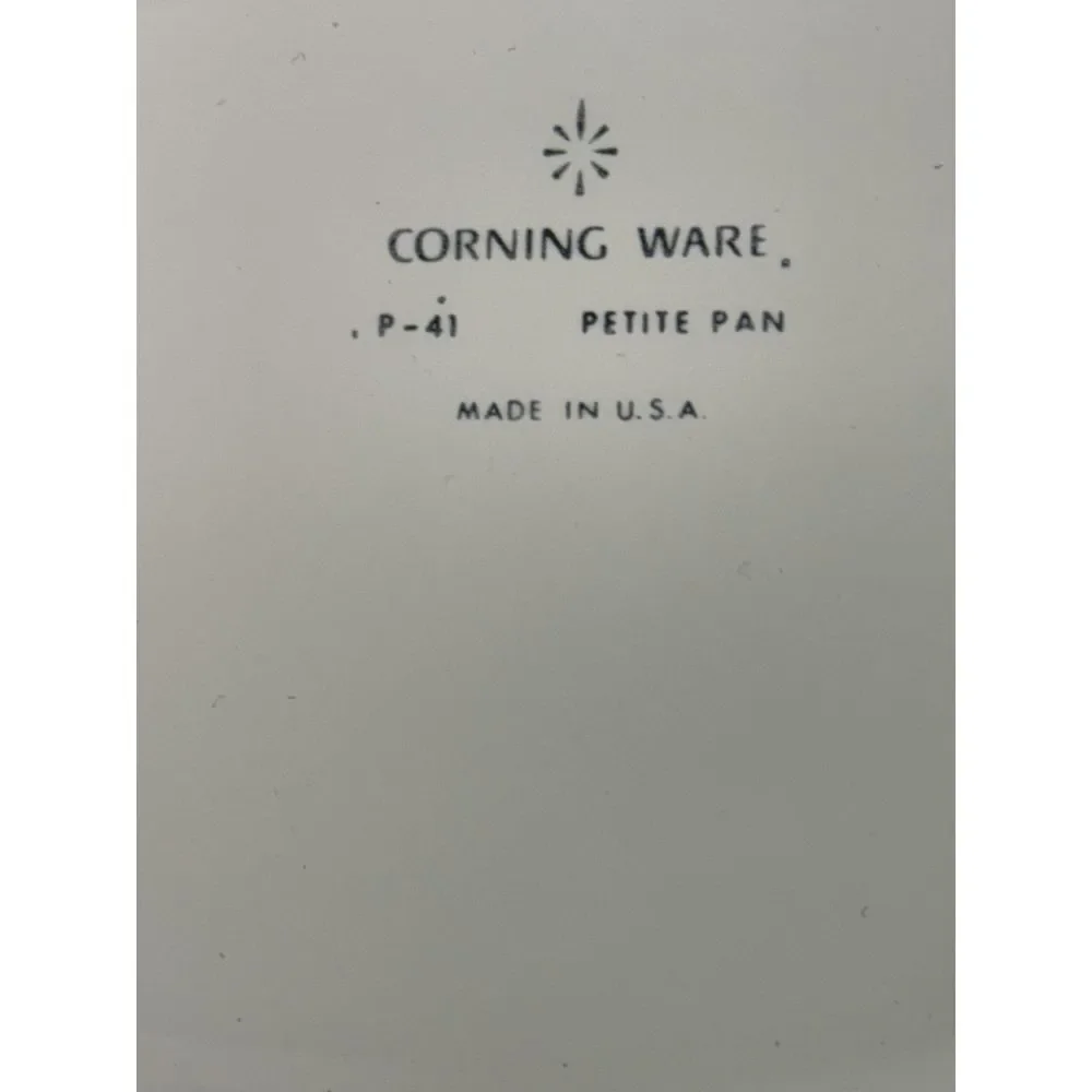 VINTAGE CORNING WARE BLUE CORNFLOWER 5 3/8 INCH PETITE‎ PAN P-41 MADE IN U.S.A.